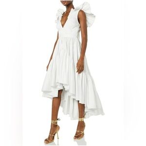 Making The Cut Womens Ruffle Dress with Flounce